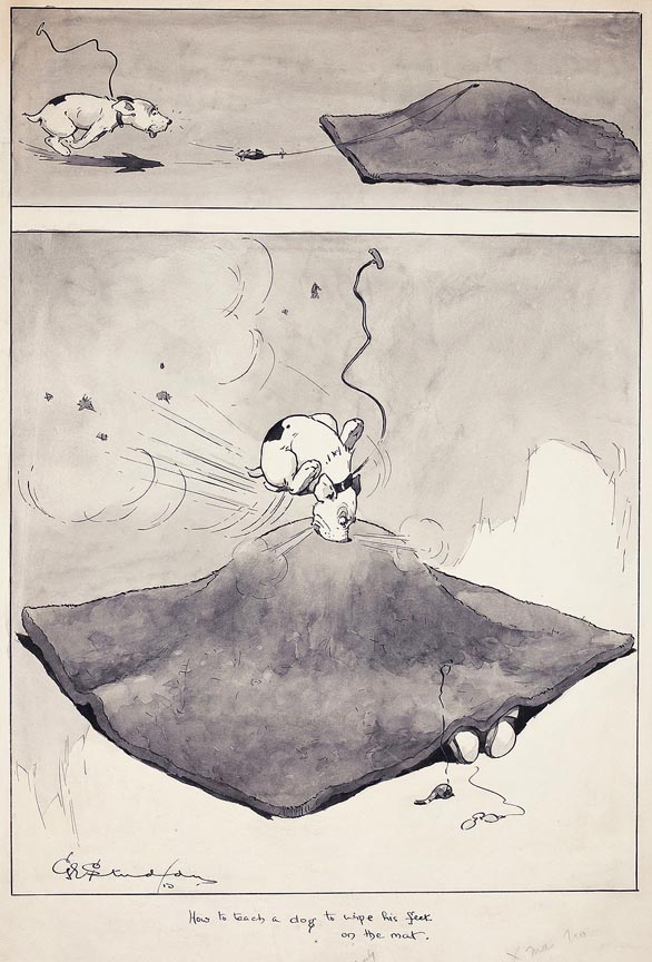 Studdy, (1878 1948) ‘How to teach a dog to wipe his feet