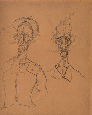 10. CHALIAPIN Feodor (1873-1938) (Attributed to) - Self-portrait as Don Quixote.