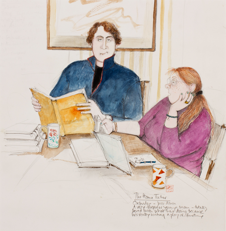 MACARTNEY-SNAPE Sue (b.1960) – ‘The Home Tutor / Oxbridge – just down ...