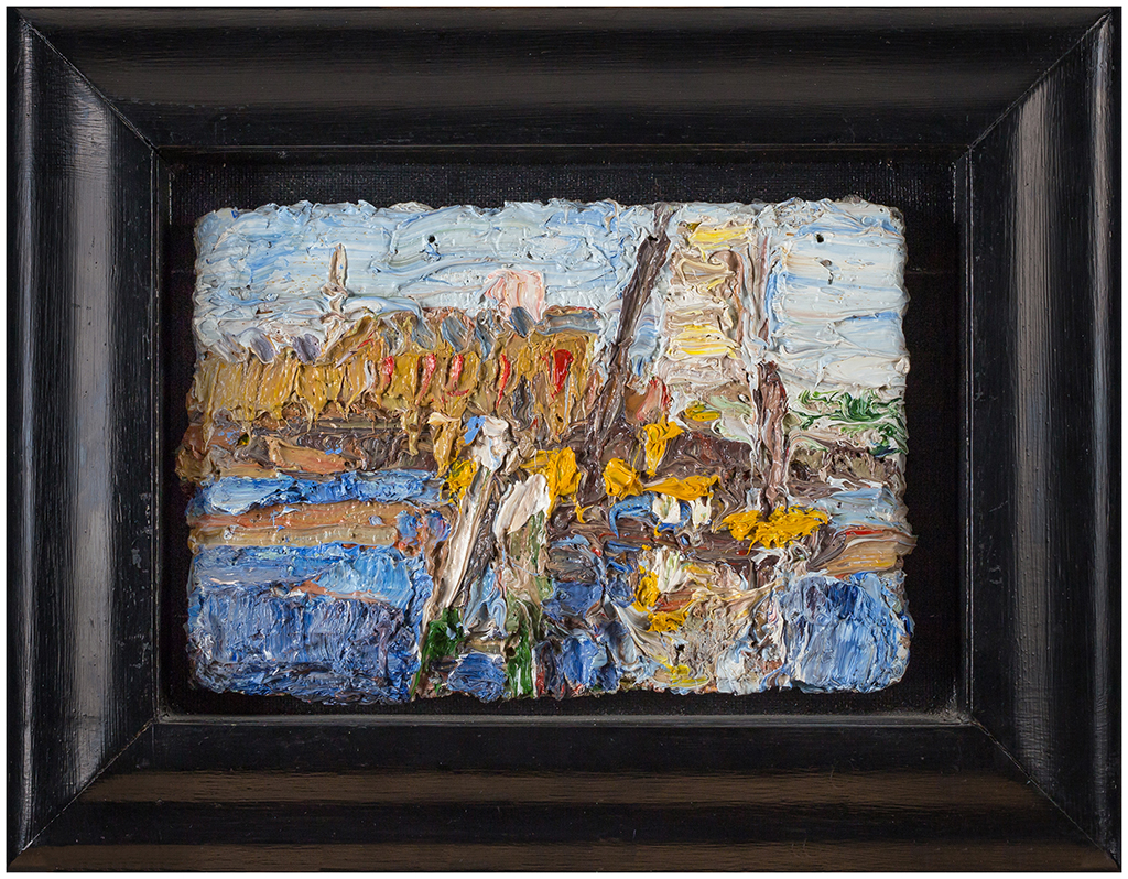ROWLETT George (b.1941) – ‘Blue and Yellow Cranes over Brunnel’s Tunnel ...