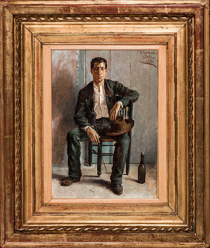 ROLDAN Enrique (Late 19th century, Seville) – Seated Sevilliano ...