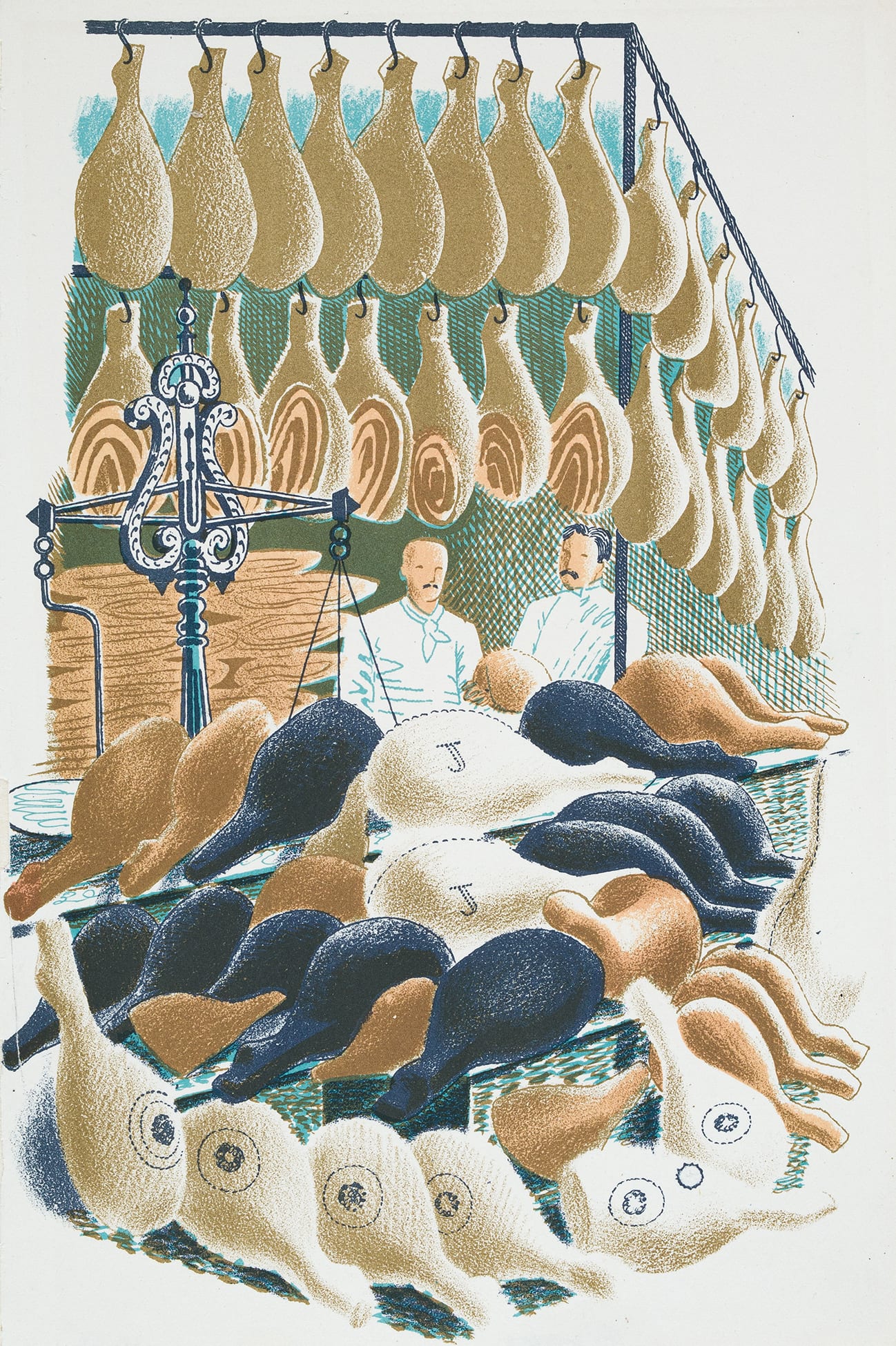 RAVILIOUS Eric (1903-1942) – ‘Hams’: p. | ABBOTT and HOLDER
