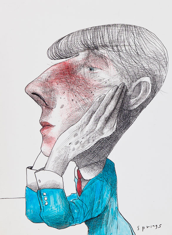 SPRINGS John (b.1962) – ‘Aubrey Beardsley’. | ABBOTT and HOLDER