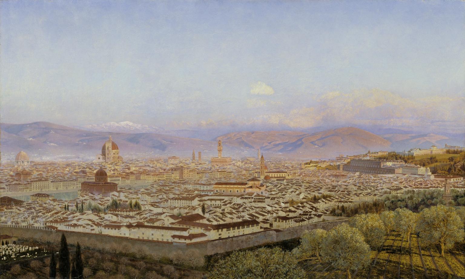 Florence from Bellosguardo 1863 by John Brett 1831-1902