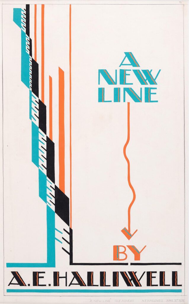 New Line Design Halliwell, Albert Edward (1905 – 1987) – ‘A New Line’; design for a ...