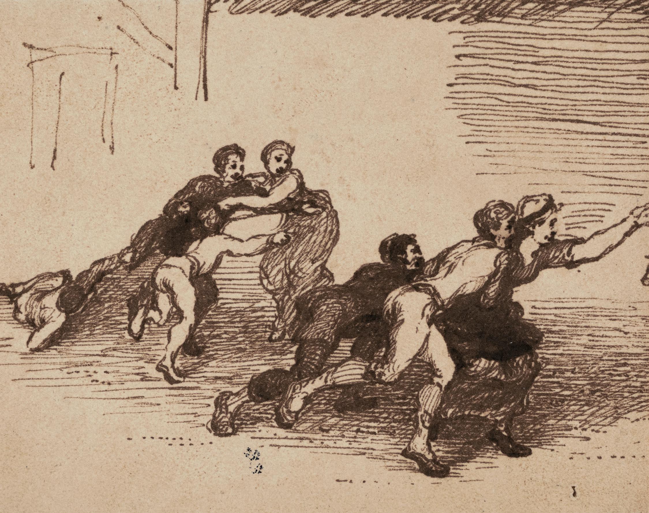 Wilkie R.A., Sir David (1785 – 1841) – Study for ‘Blind Man’s Bluff’ (Royal Collection, 1812/1813).