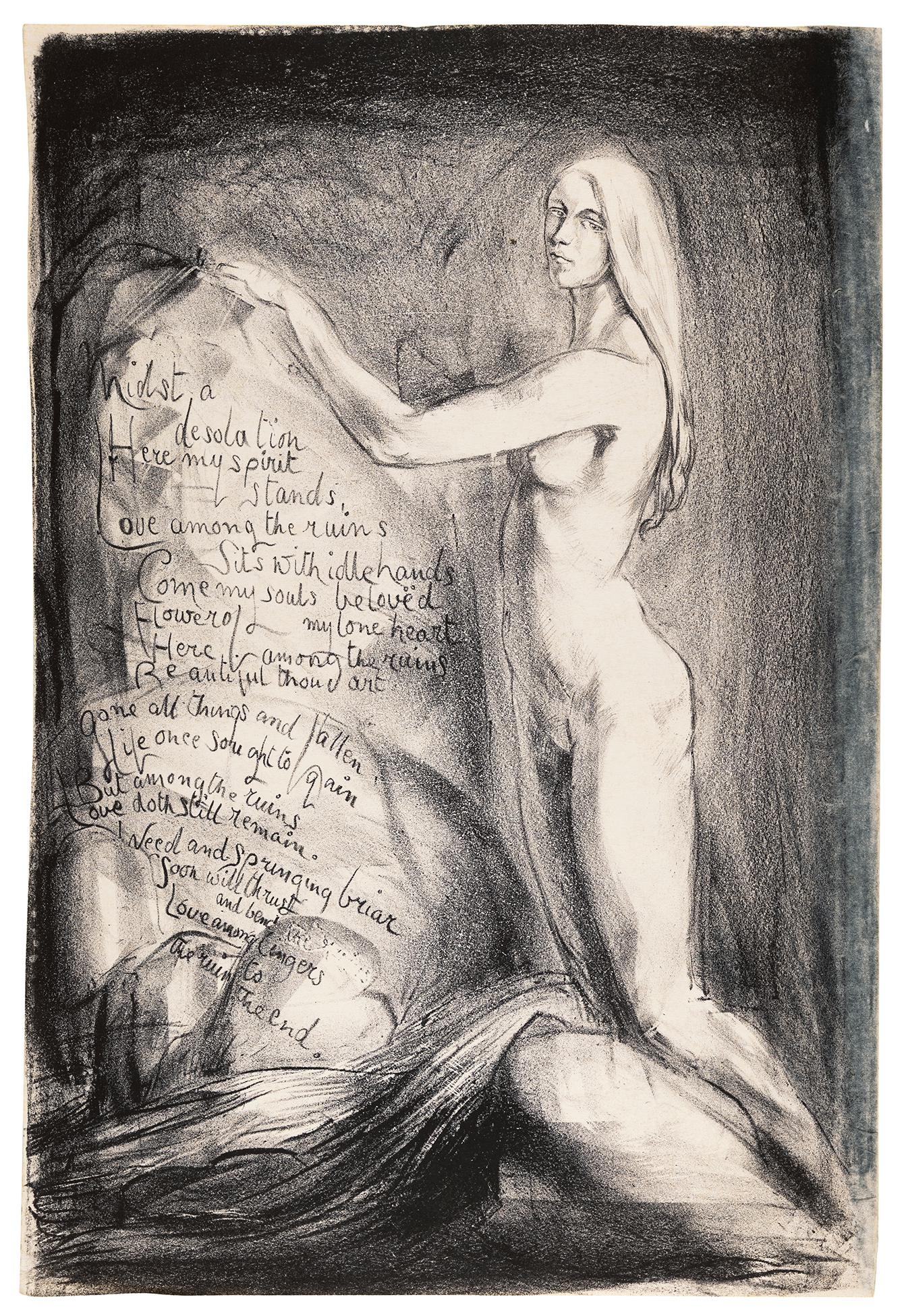 Clarke Hall, Edna (1879 – 1979) – ‘Midst a desolation here my spirit stands …’.