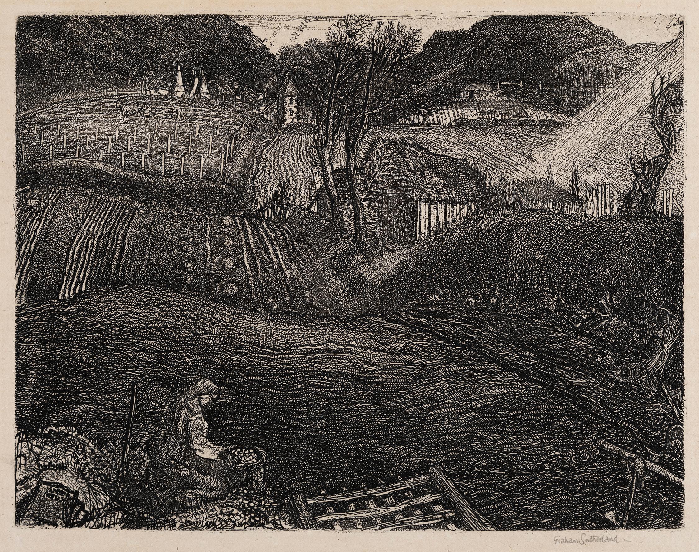 Sutherland O.M., Graham (1903 – 1980) – ‘The Village’ (T.20 / C.25).