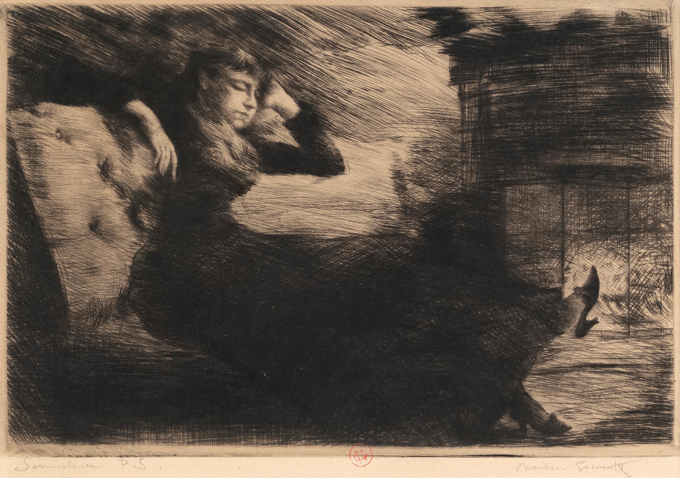 Goeneutte, Norbert (1854 – 1894) – ‘Somnolence’.