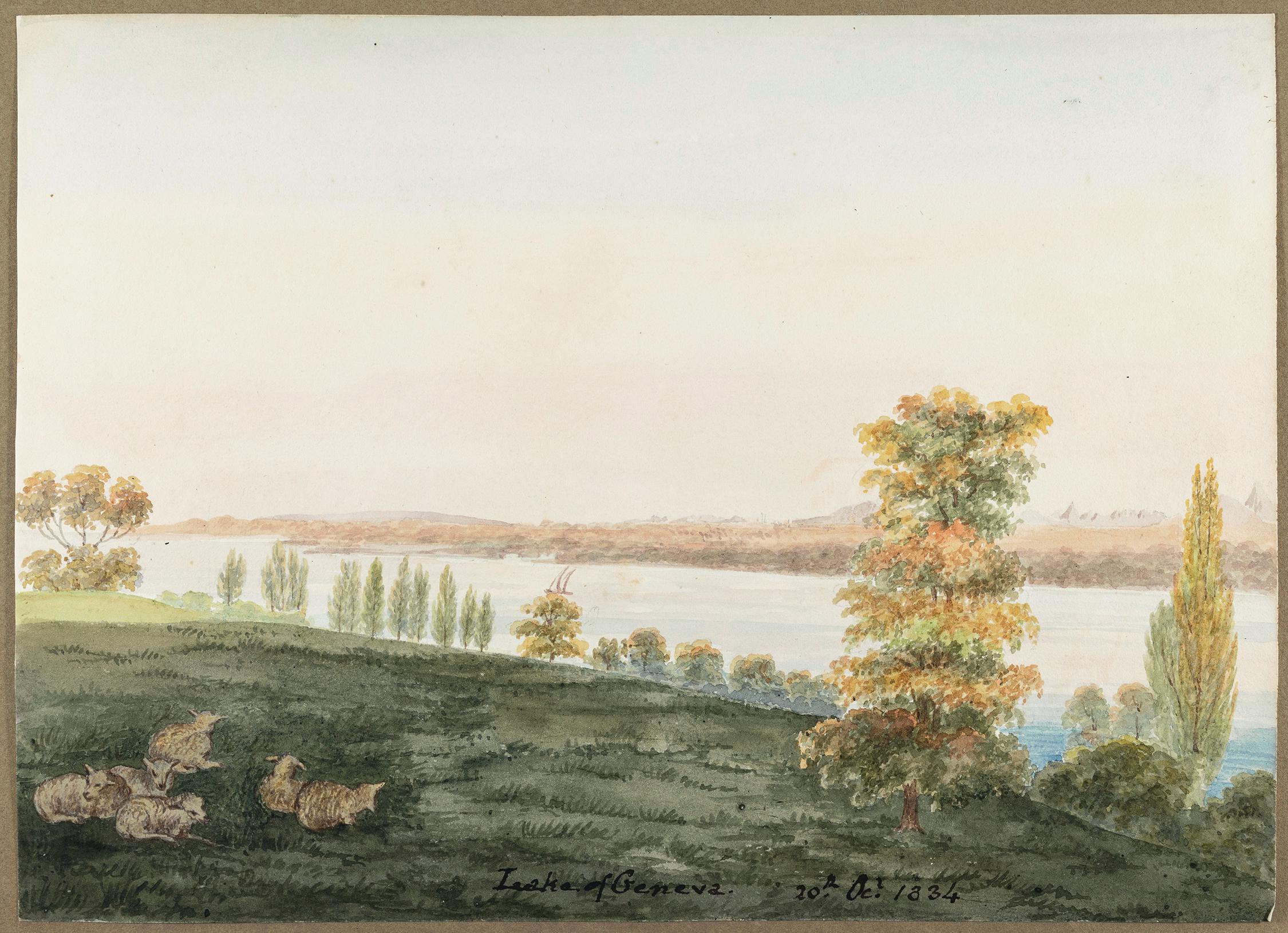 Campbell, Elizabeth (1783 – 1861) – Switzerland; ‘Lake of Geneva’.