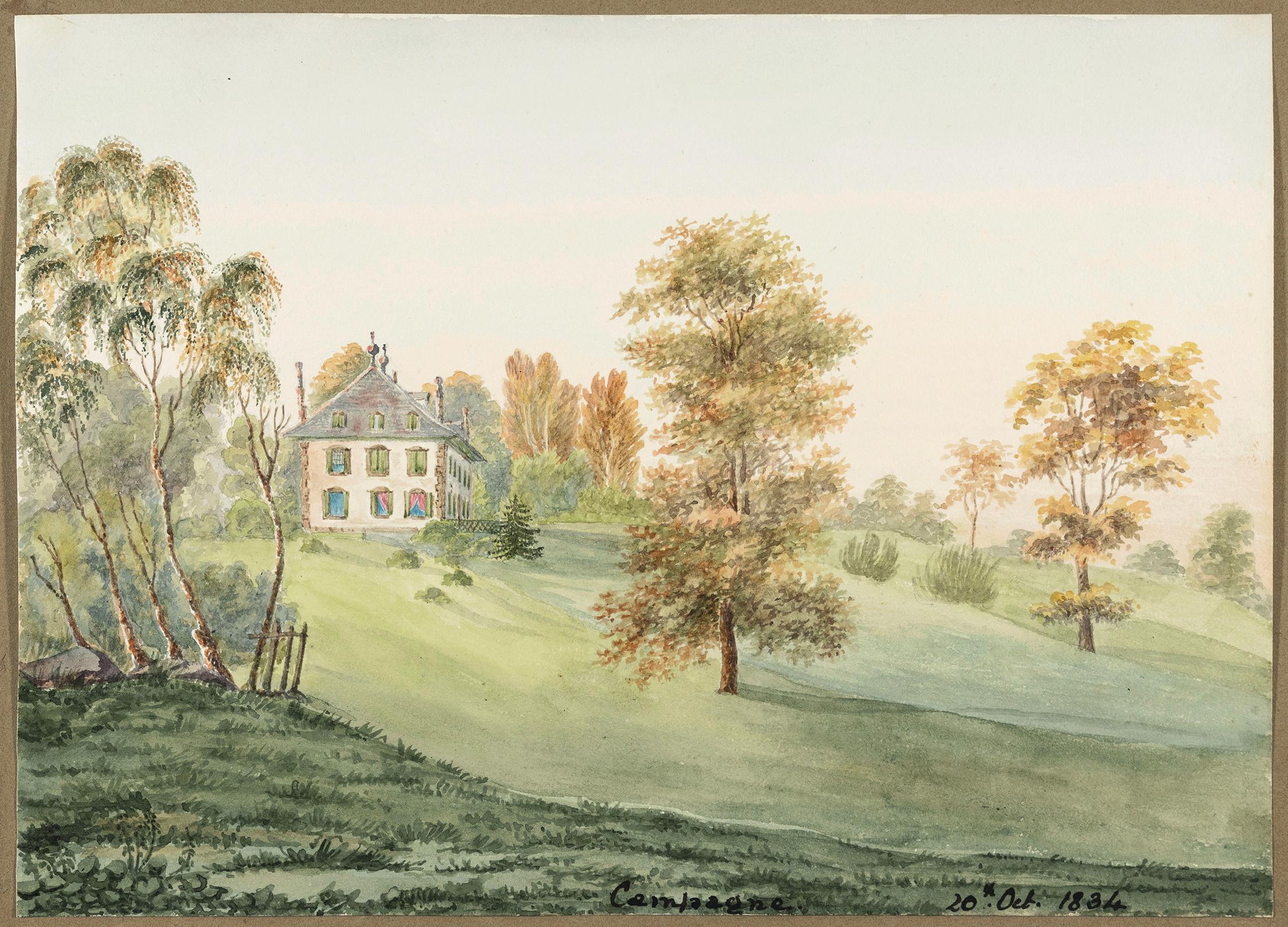 Campbell, Elizabeth (1783 – 1861) – Switzerland; ‘Campagne’.