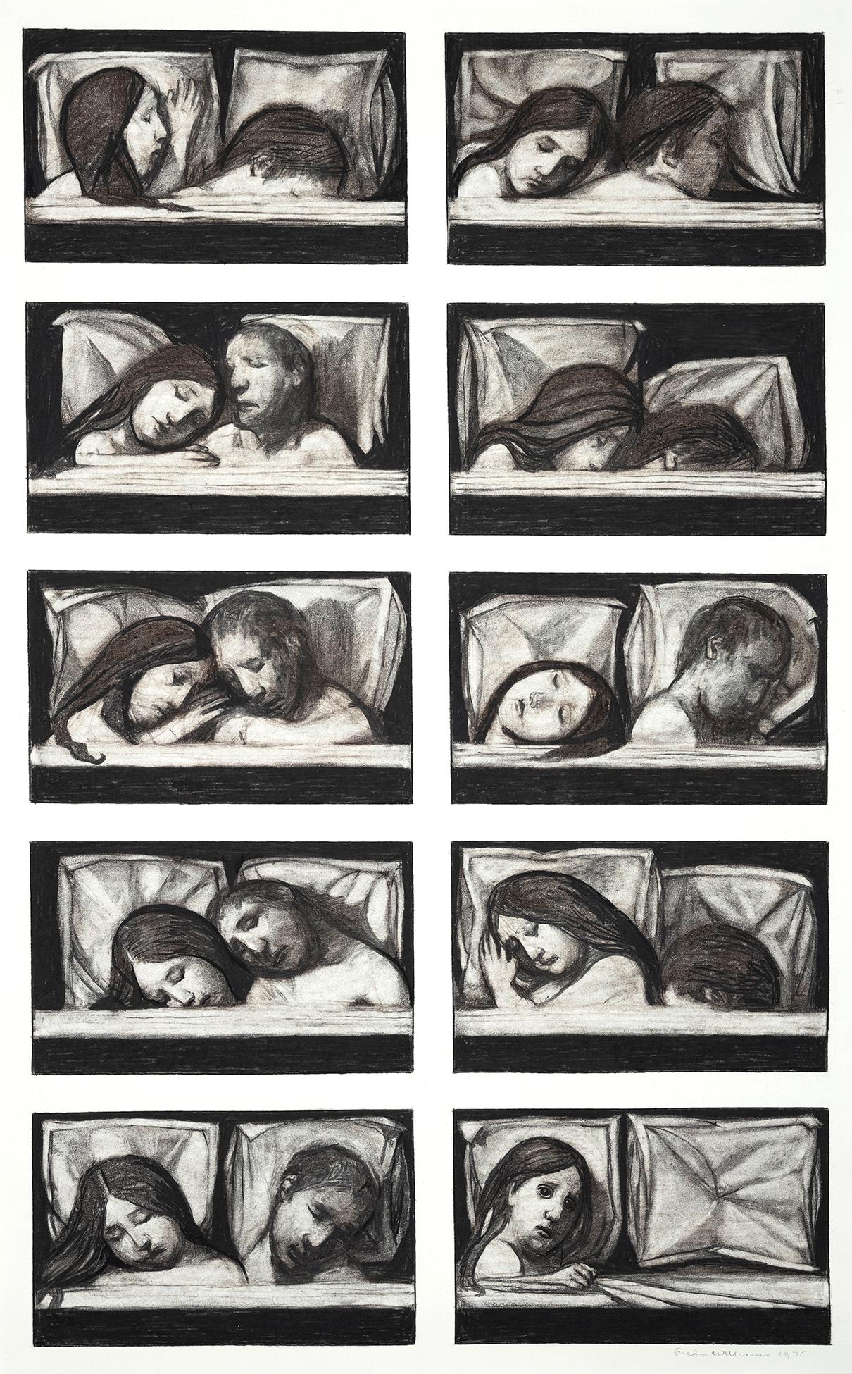 Williams, Evelyn (1929 – 2012) – Study for ‘Sleeping Couple’.