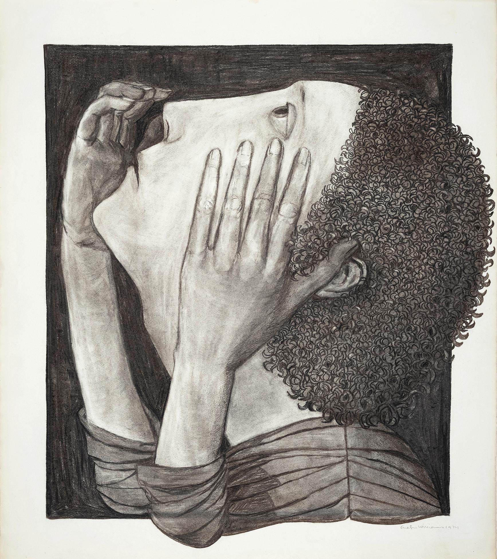 Williams, Evelyn (1929 – 2012) – ‘Head in Hands Looking Up’.