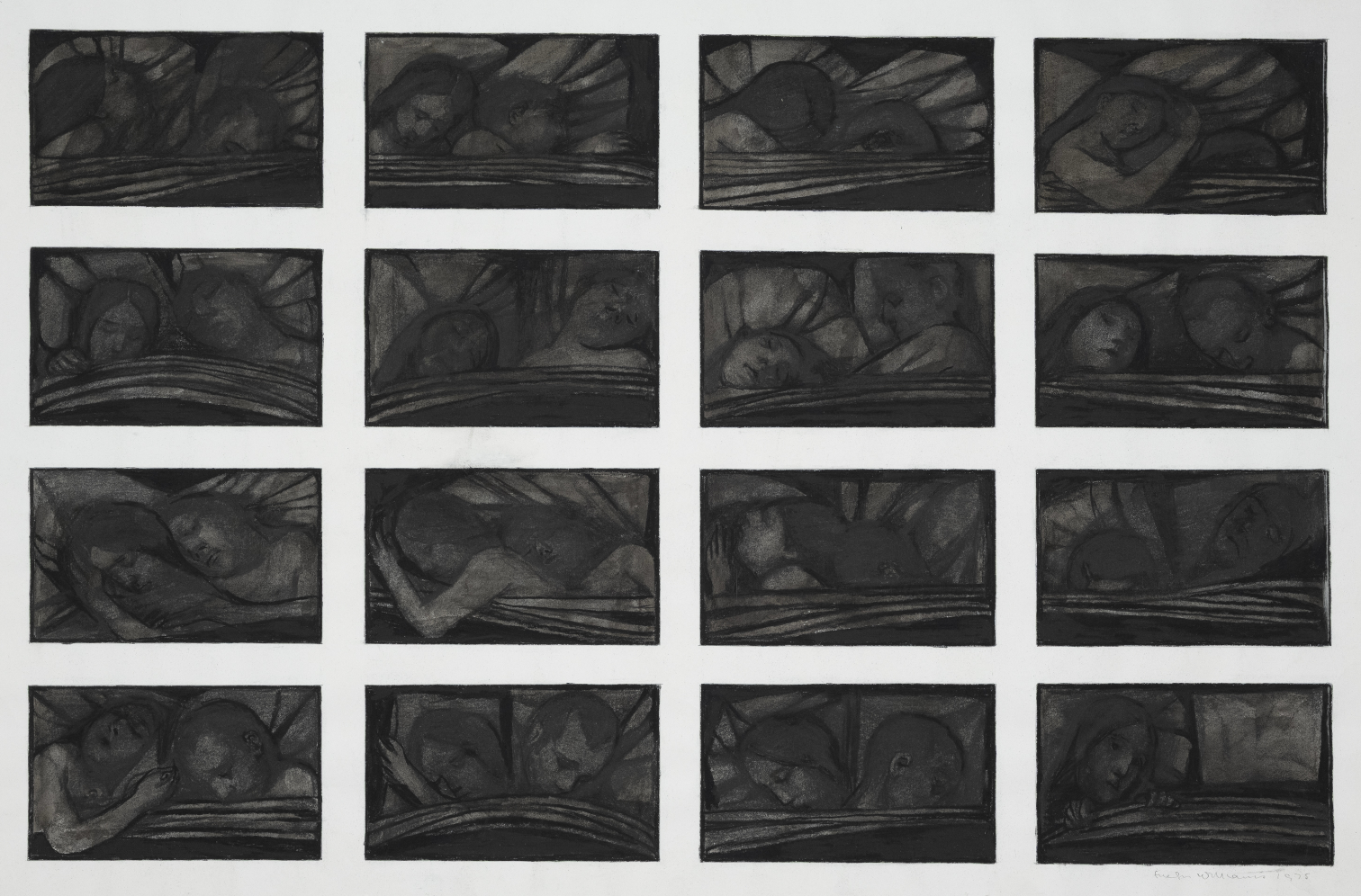 Williams, Evelyn (1929 – 2012) – Study for ‘Sleeping Couple’.